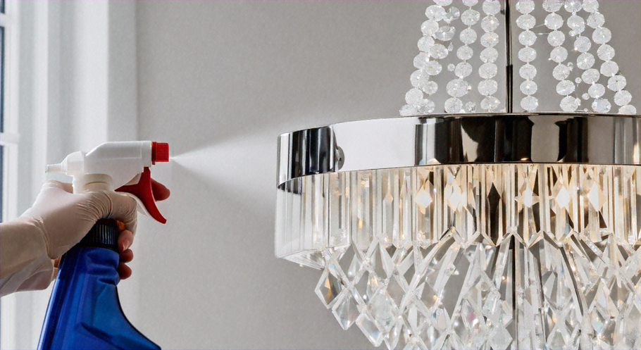 Effortlessly Clean Chandeliers with Brillianté's No-Wipe Chandelier Cleaner